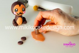 Tutorial passo passo animaletto pasta di zucchero Scimmietta Kawaii-30 - 1200