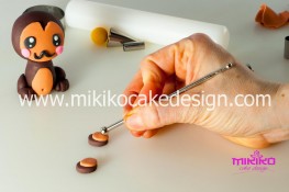 Tutorial passo passo animaletto pasta di zucchero Scimmietta Kawaii-31 - 1200