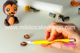 Tutorial passo passo animaletto pasta di zucchero Scimmietta Kawaii-32 - 1200