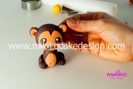 Tutorial passo passo animaletto pasta di zucchero Scimmietta Kawaii-33 - 1200