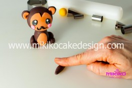 Tutorial passo passo animaletto pasta di zucchero Scimmietta Kawaii-34 - 1200