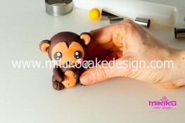 Tutorial passo passo animaletto pasta di zucchero Scimmietta Kawaii-35 - 1200