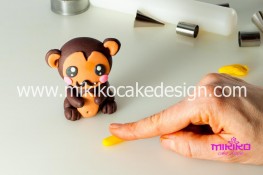 Tutorial passo passo animaletto pasta di zucchero Scimmietta Kawaii-36 - 1200